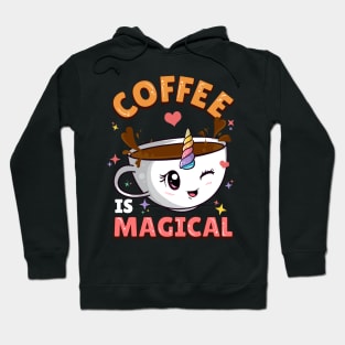 Coffee Is Magical Unicorn Caffeine Hoodie